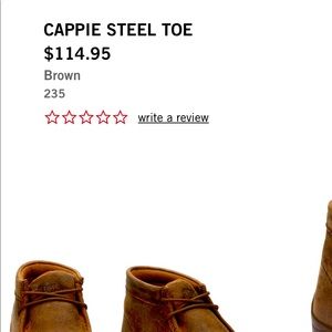 Mens Justin Low Top Boot Steel Toe